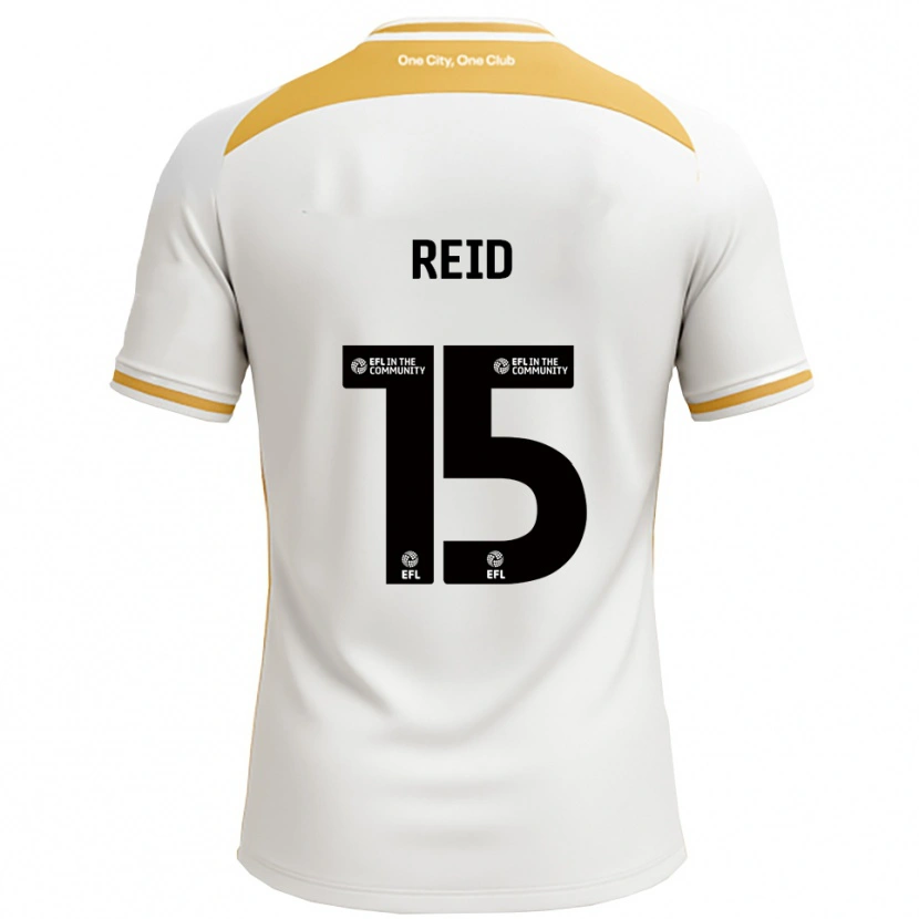 Danxen Kinder Mia Reid #15 Weiß Gold Heimtrikot Trikot 2025/26 T-Shirt Österreich
