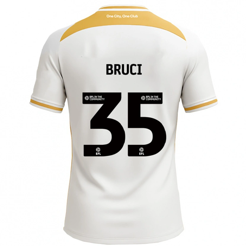 Danxen Kinder Izabella Bruci #35 Weiß Gold Heimtrikot Trikot 2025/26 T-Shirt Österreich
