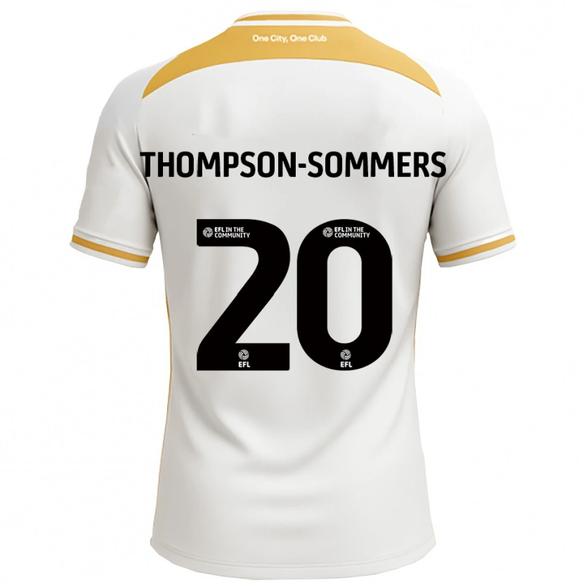 Danxen Kinder Kane Thompson-Sommers #20 Weiß Gold Heimtrikot Trikot 2025/26 T-Shirt Österreich