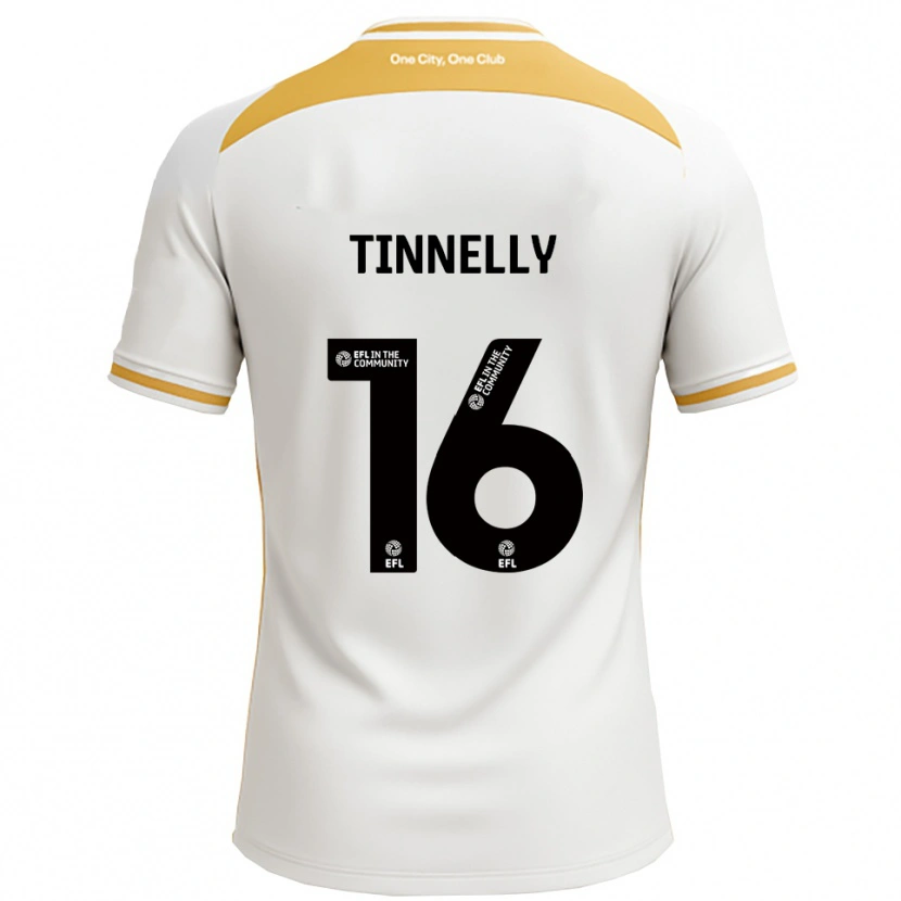 Danxen Kinder Becky Tinnelly #16 Weiß Gold Heimtrikot Trikot 2025/26 T-Shirt Österreich