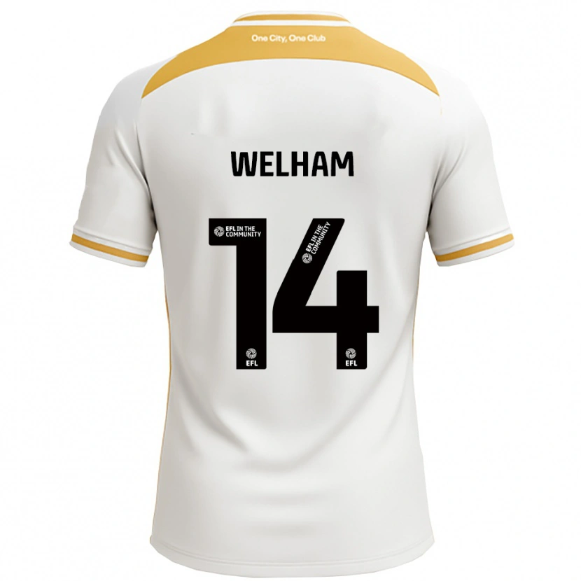 Danxen Kinder Madeline Welham #14 Weiß Gold Heimtrikot Trikot 2025/26 T-Shirt Österreich