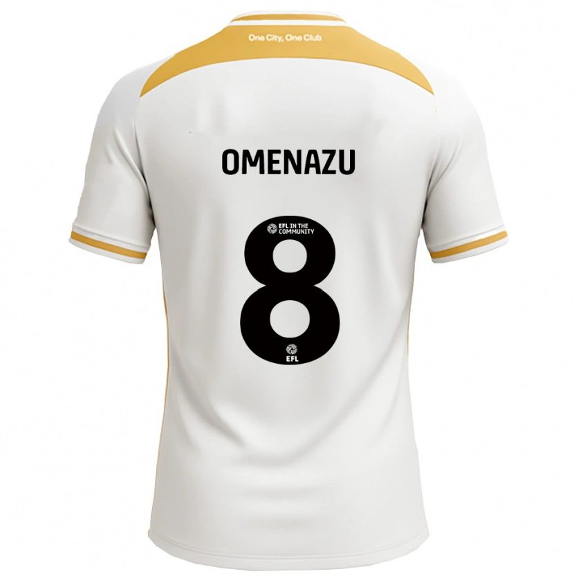 Danxen Kinder Favour Omenazu #8 Weiß Gold Heimtrikot Trikot 2025/26 T-Shirt Österreich