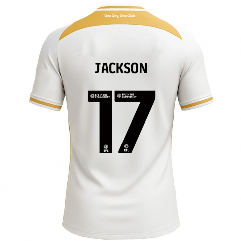 Danxen Kinder Cayleigh Jackson #17 Weiß Gold Heimtrikot Trikot 2025/26 T-Shirt Österreich