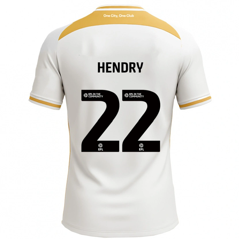 Danxen Kinder Callum Hendry #22 Weiß Gold Heimtrikot Trikot 2025/26 T-Shirt Österreich