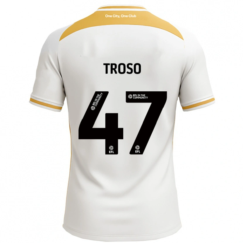 Danxen Kinder Simone Troso #47 Weiß Gold Heimtrikot Trikot 2025/26 T-Shirt Österreich