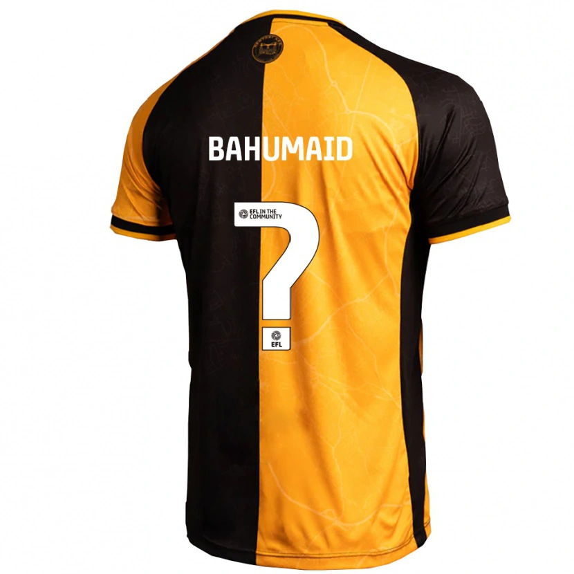 Danxen Kinder Jaden Bahumaid #0 Gelb Schwarz Heimtrikot Trikot 2025/26 T-Shirt Österreich