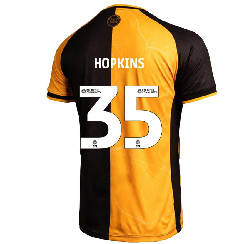 Danxen Kinder Bailey Hopkins #35 Gelb Schwarz Heimtrikot Trikot 2025/26 T-Shirt Österreich