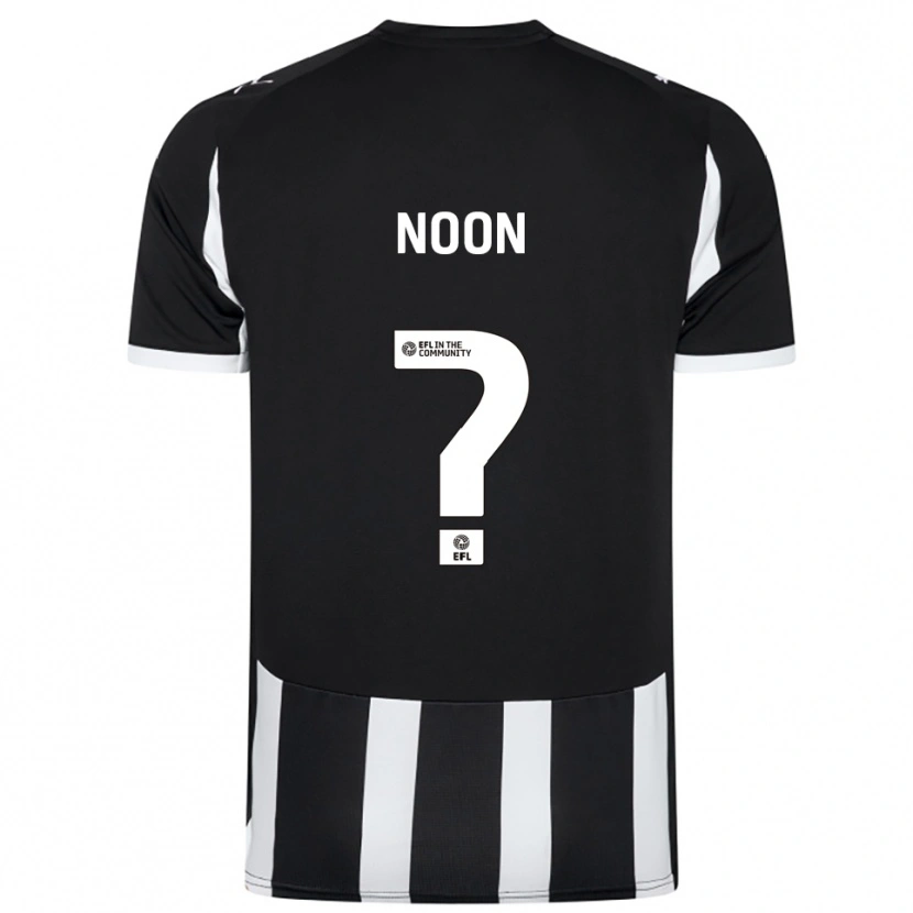 Danxen Kinder Zac Noon #0 Schwarz Weiß Heimtrikot Trikot 2025/26 T-Shirt Österreich