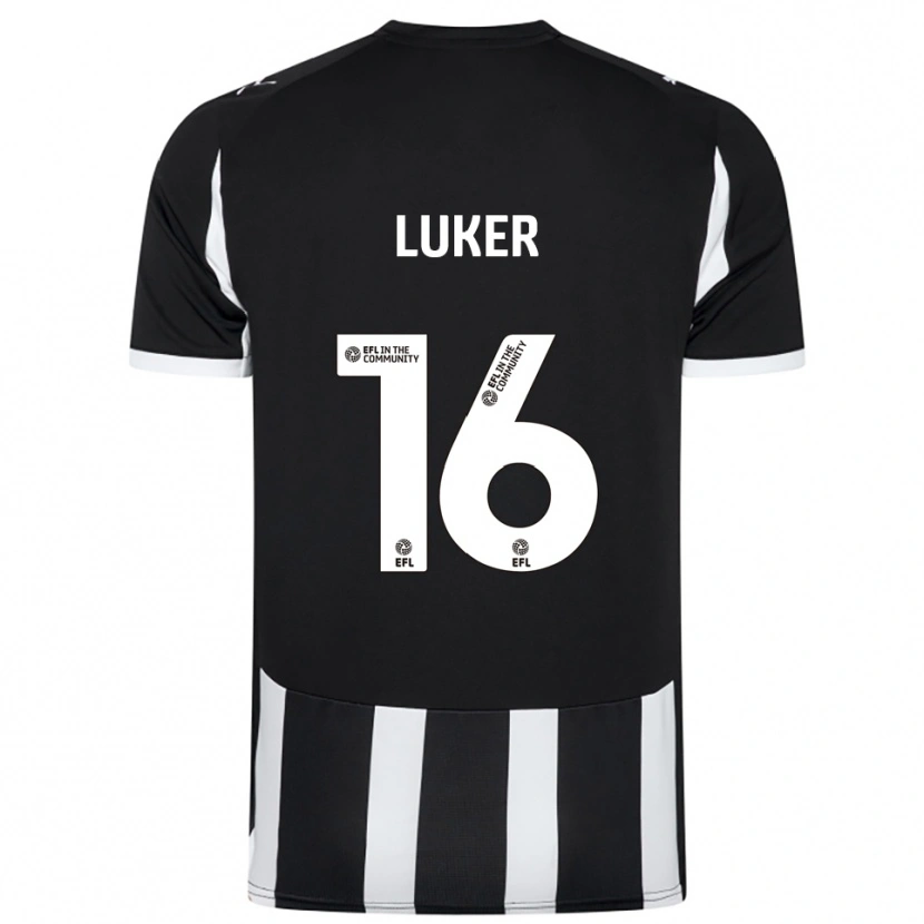 Danxen Kinder Jayden Luker #16 Schwarz Weiß Heimtrikot Trikot 2025/26 T-Shirt Österreich