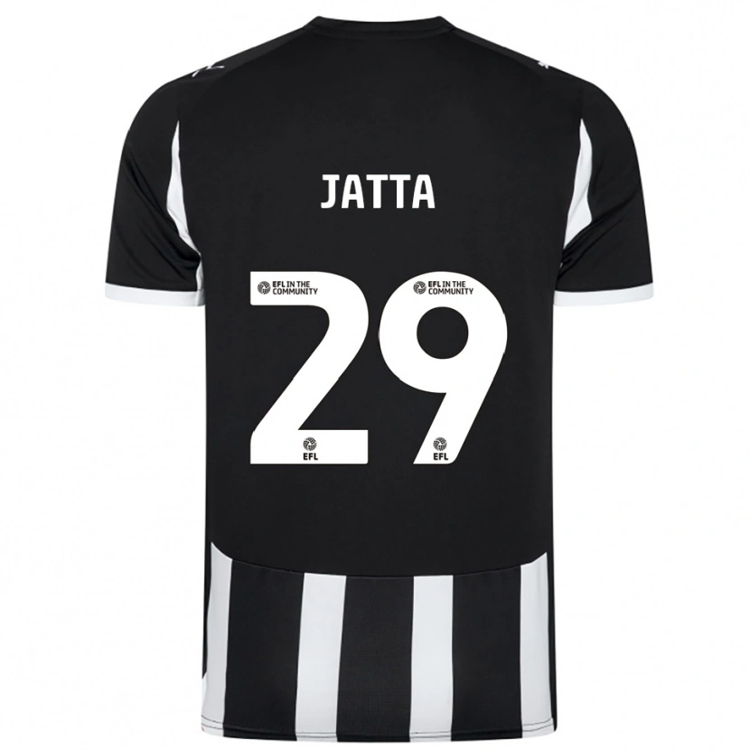 Danxen Kinder Alassana Jatta #29 Schwarz Weiß Heimtrikot Trikot 2025/26 T-Shirt Österreich