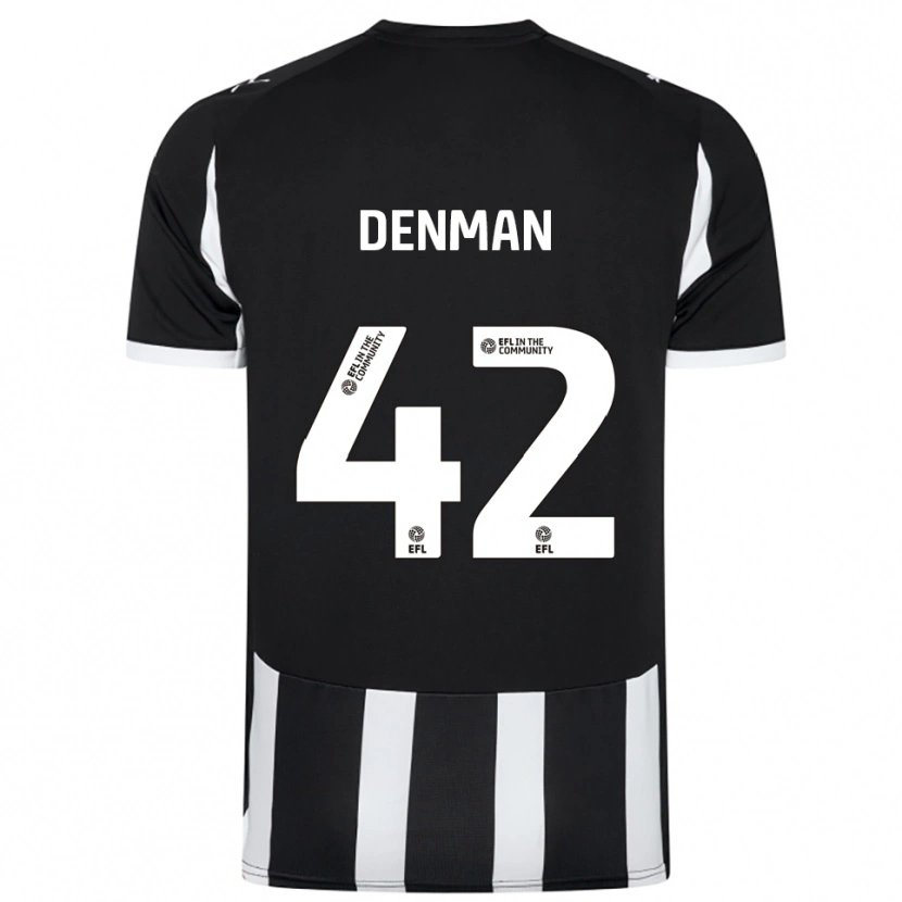 Danxen Kinder Zac Denman #42 Schwarz Weiß Heimtrikot Trikot 2025/26 T-Shirt Österreich