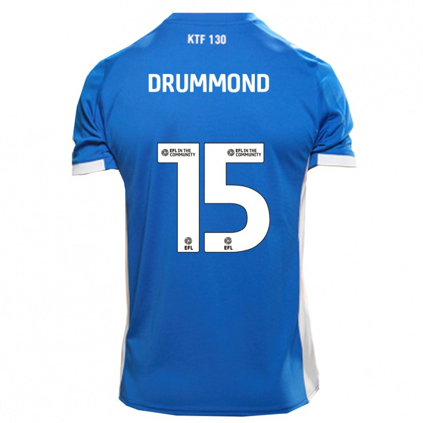 Danxen Kinder Kane Drummond #15 Blau Weiß Heimtrikot Trikot 2025/26 T-Shirt Österreich