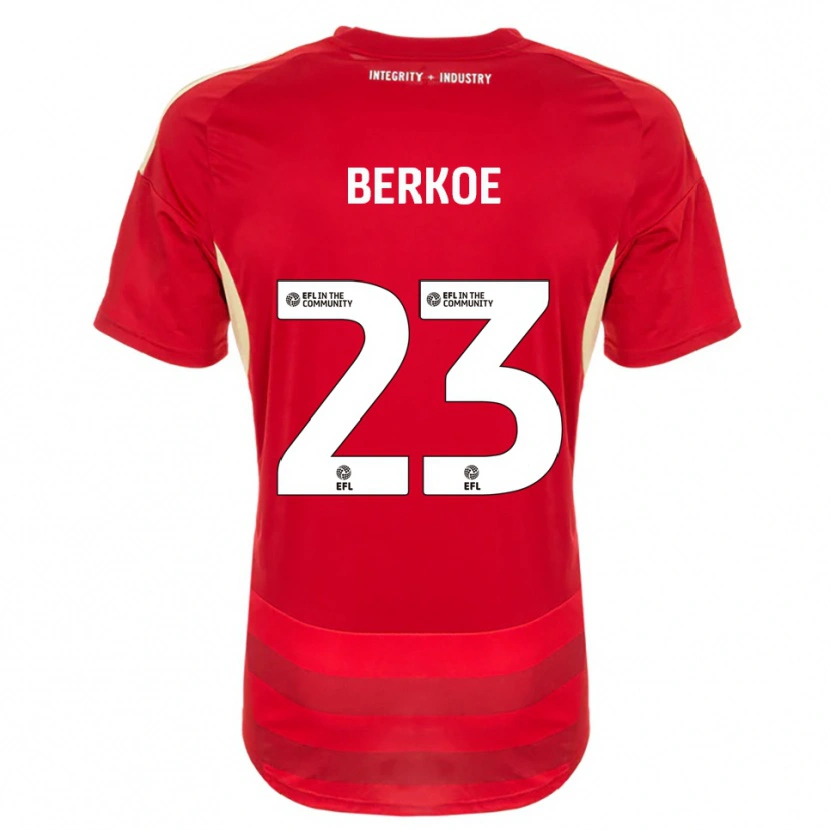 Danxen Kinder Kevin Berkoe #23 Rot Weiß Heimtrikot Trikot 2025/26 T-Shirt Österreich