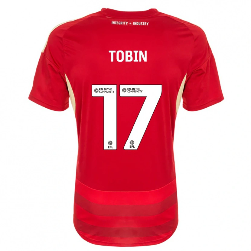 Danxen Kinder Laura Tobin #17 Rot Weiß Heimtrikot Trikot 2025/26 T-Shirt Österreich