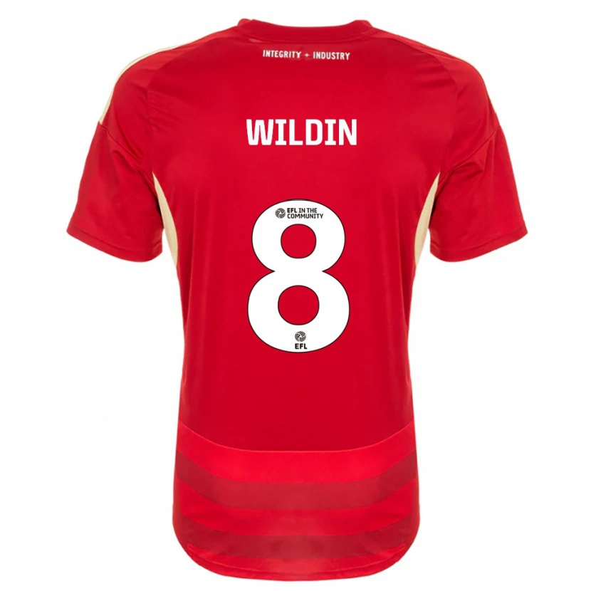Danxen Kinder Mia Wildin #8 Rot Weiß Heimtrikot Trikot 2025/26 T-Shirt Österreich