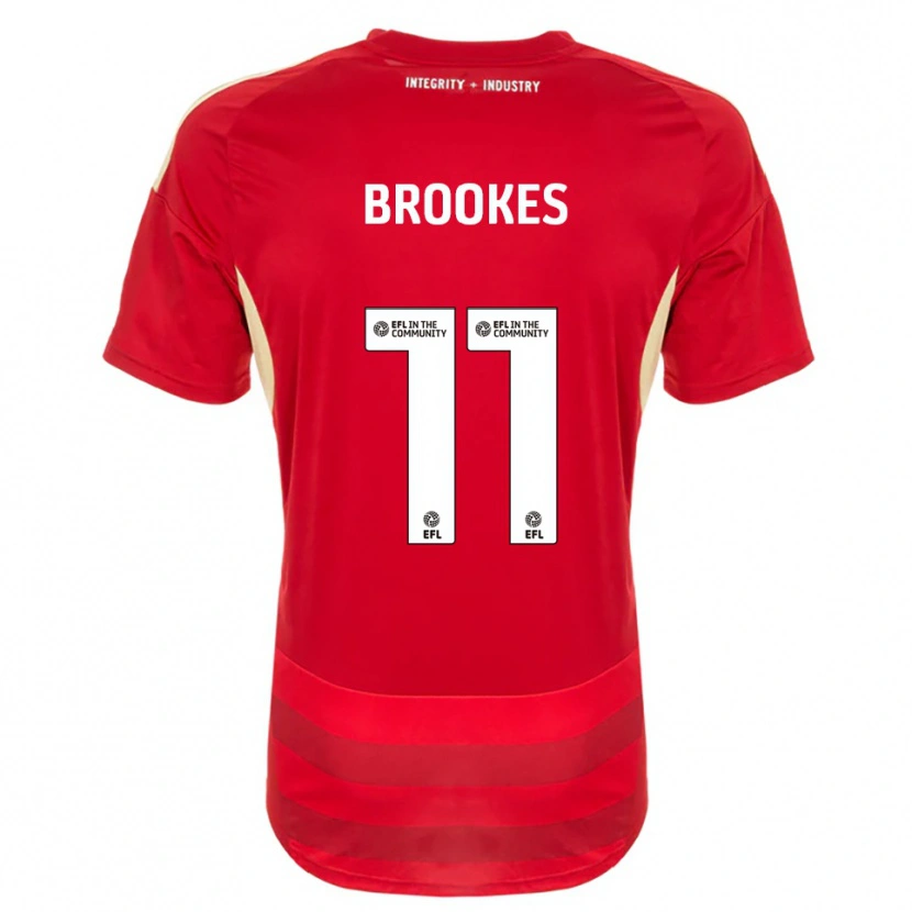 Danxen Kinder Evie Brookes #11 Rot Weiß Heimtrikot Trikot 2025/26 T-Shirt Österreich