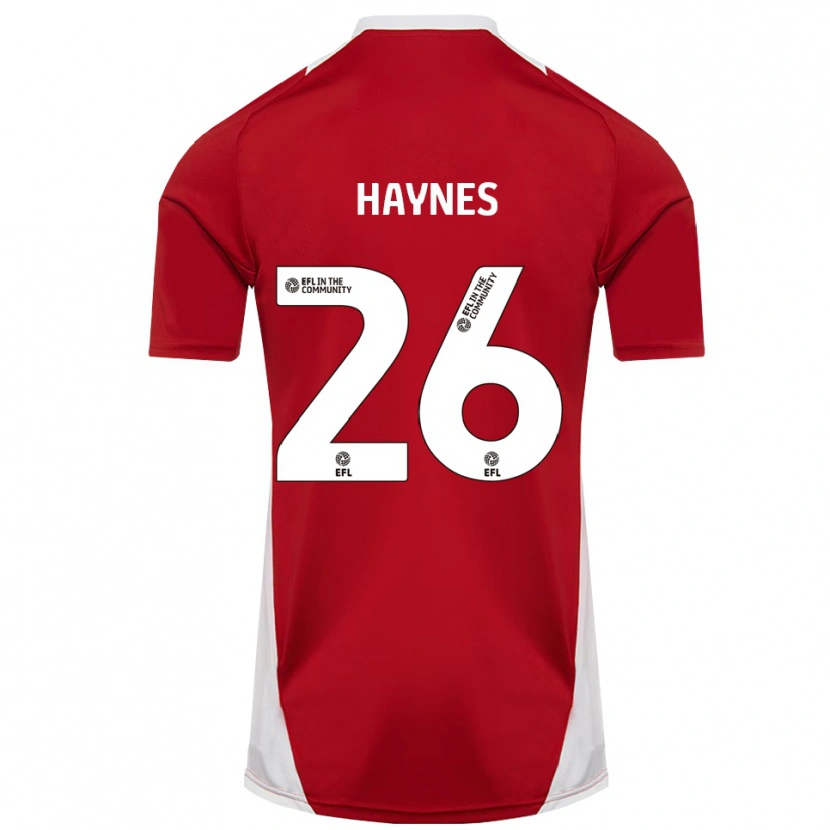 Danxen Kinder Billie Haynes #26 Rot Weiß Gold Heimtrikot Trikot 2025/26 T-Shirt Österreich