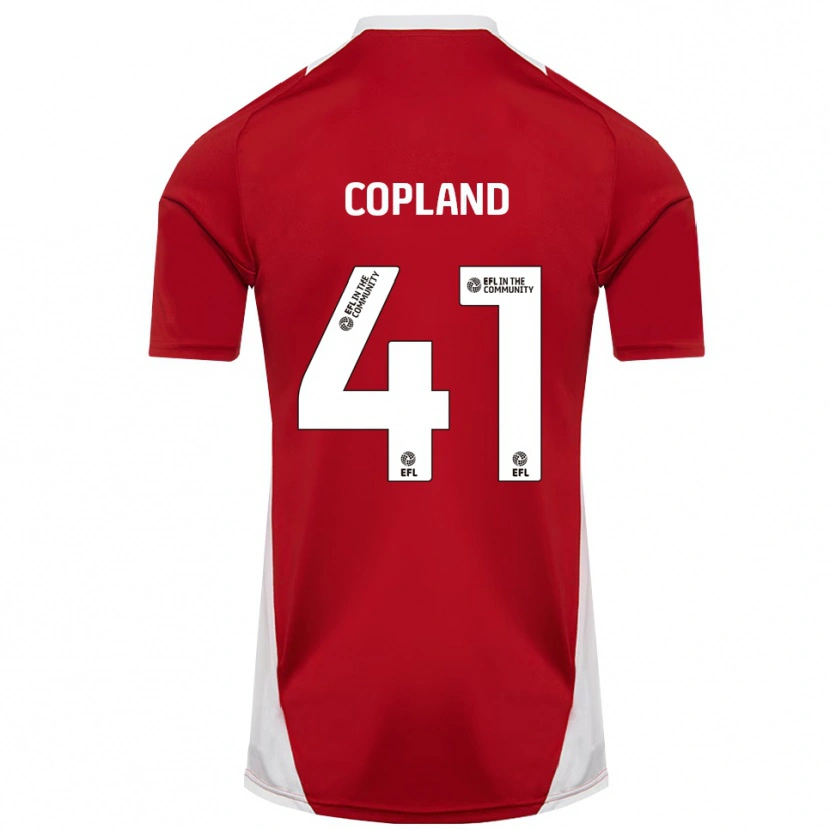 Danxen Kinder Jack Copland #41 Rot Weiß Gold Heimtrikot Trikot 2025/26 T-Shirt Österreich