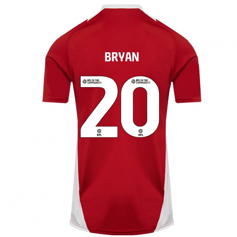 Danxen Kinder Joshua Bryan #20 Rot Weiß Gold Heimtrikot Trikot 2025/26 T-Shirt Österreich