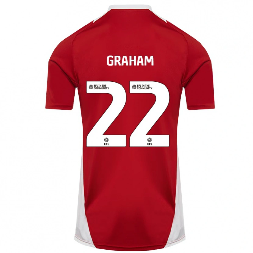Danxen Kinder Jess Graham #22 Rot Weiß Gold Heimtrikot Trikot 2025/26 T-Shirt Österreich
