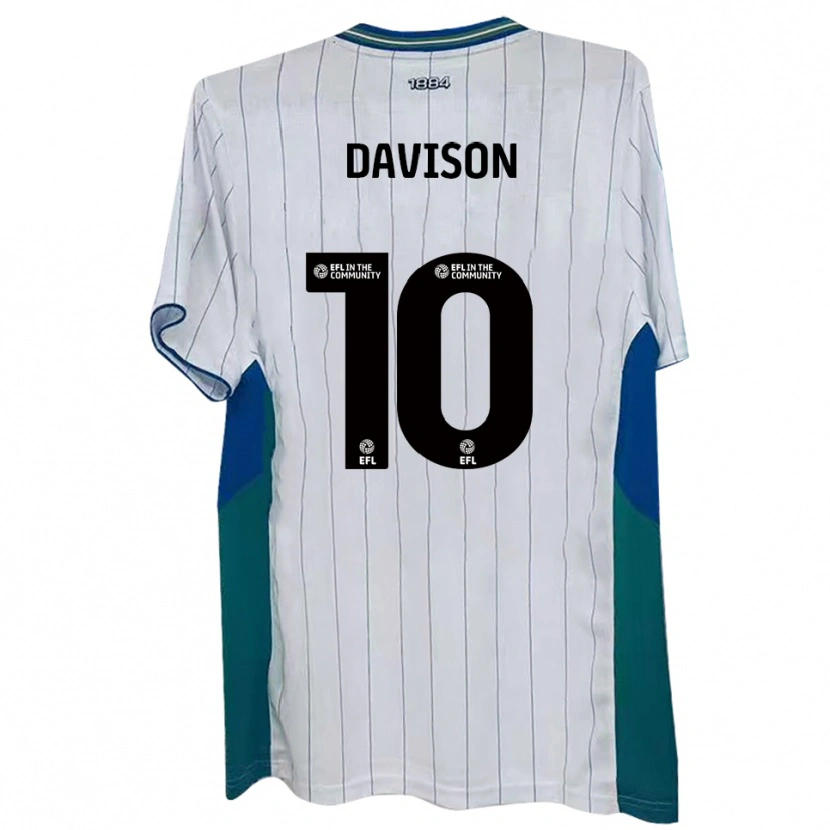 Danxen Kinder Josh Davison #10 Weiß Grün Blau Heimtrikot Trikot 2025/26 T-Shirt Österreich