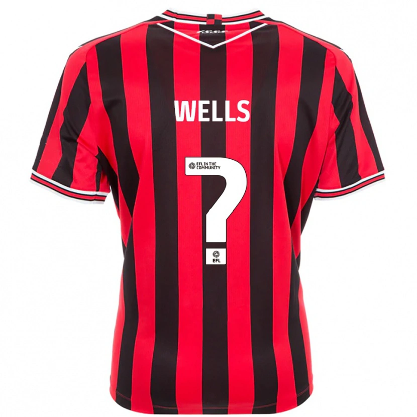 Danxen Kinder Liv Wells #0 Rot Schwarz Heimtrikot Trikot 2025/26 T-Shirt Österreich