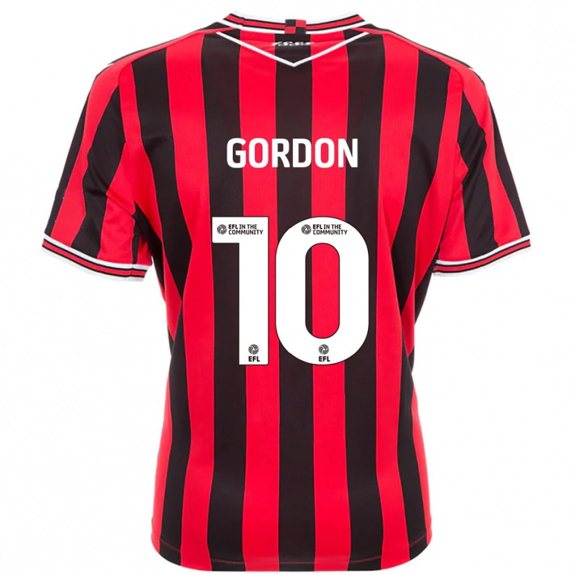 Danxen Kinder Josh Gordon #10 Rot Schwarz Heimtrikot Trikot 2025/26 T-Shirt Österreich