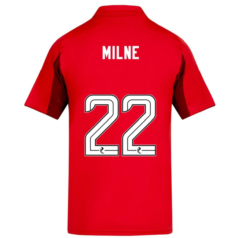 Danxen Kinder Jack Milne #22 Rot Burgunderrot Heimtrikot Trikot 2025/26 T-Shirt Österreich
