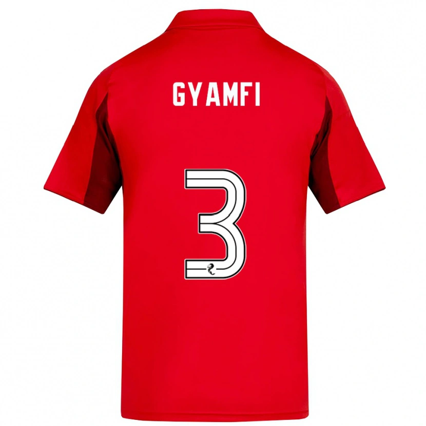 Danxen Kinder Emmanuel Gyamfi #3 Rot Burgunderrot Heimtrikot Trikot 2025/26 T-Shirt Österreich