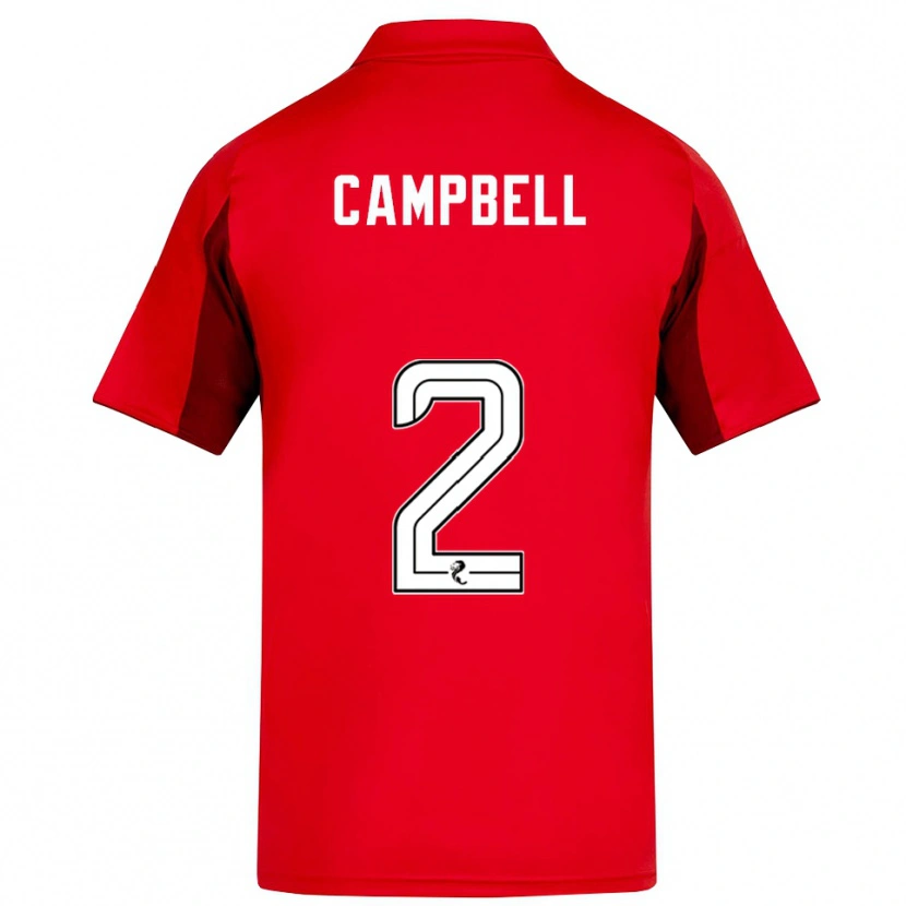 Danxen Kinder Loren Campbell #2 Rot Burgunderrot Heimtrikot Trikot 2025/26 T-Shirt Österreich
