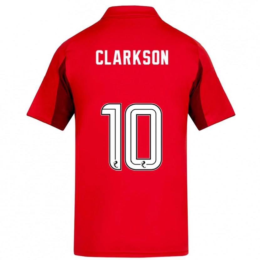 Danxen Kinder Leighton Clarkson #10 Rot Burgunderrot Heimtrikot Trikot 2025/26 T-Shirt Österreich