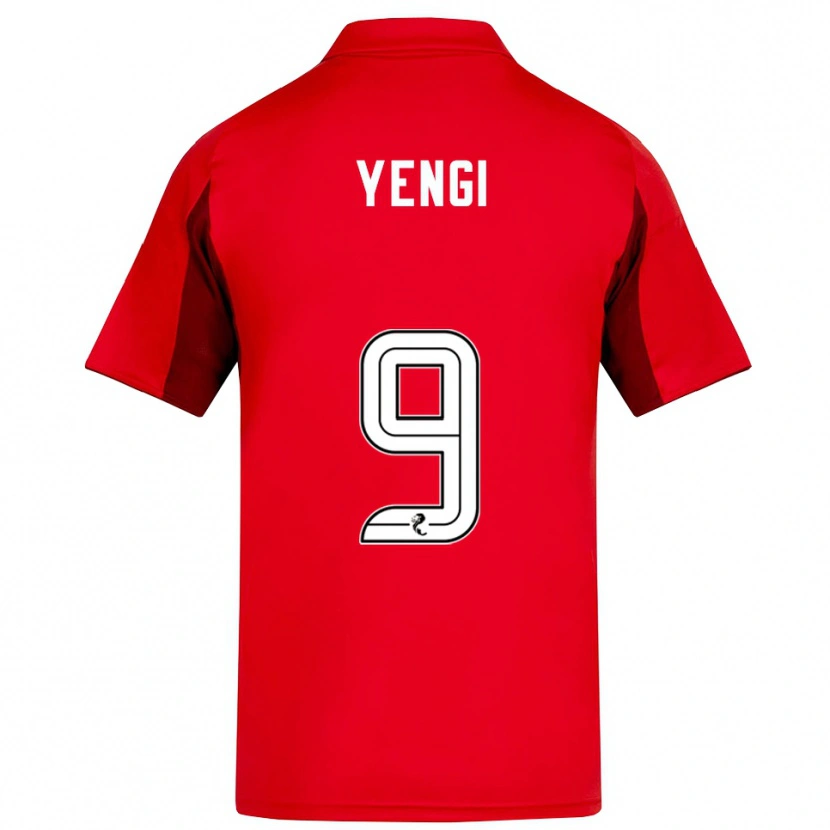 Danxen Kinder Kusini Yengi #9 Rot Burgunderrot Heimtrikot Trikot 2025/26 T-Shirt Österreich