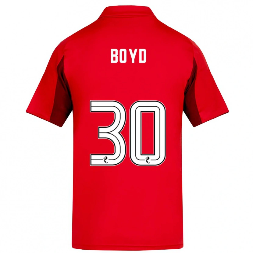 Danxen Kinder Fletcher Boyd #30 Rot Burgunderrot Heimtrikot Trikot 2025/26 T-Shirt Österreich