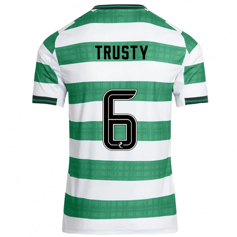Danxen Kinder Auston Trusty #6 Grün Weiß Heimtrikot Trikot 2025/26 T-Shirt Österreich