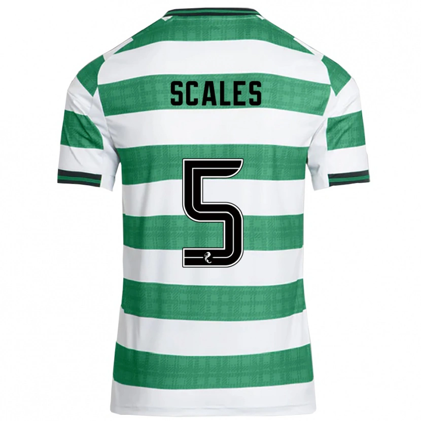 Danxen Kinder Liam Scales #5 Grün Weiß Heimtrikot Trikot 2025/26 T-Shirt Österreich