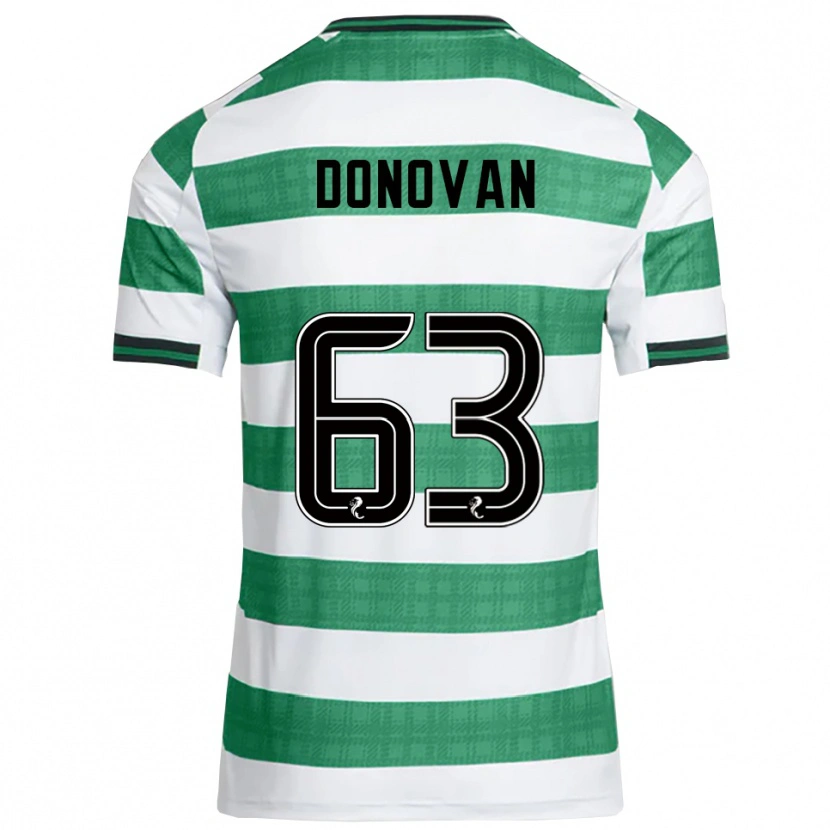 Danxen Kinder Colby Donovan #63 Grün Weiß Heimtrikot Trikot 2025/26 T-Shirt Österreich