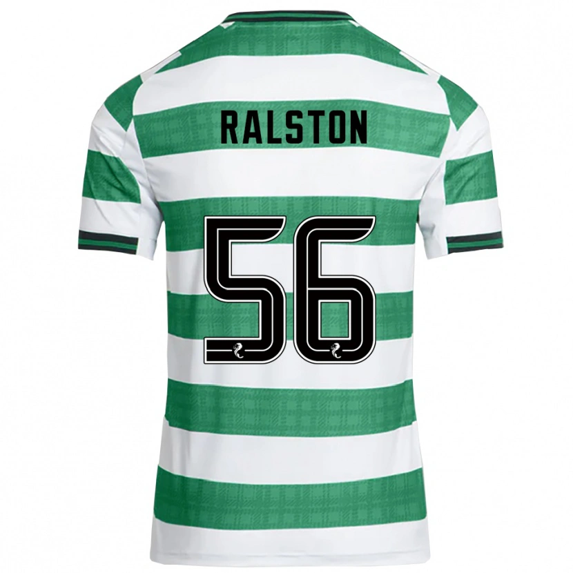 Danxen Kinder Anthony Ralston #56 Grün Weiß Heimtrikot Trikot 2025/26 T-Shirt Österreich