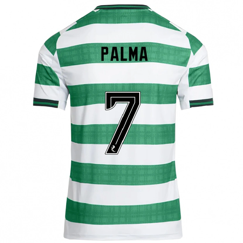 Danxen Kinder Luis Palma #7 Grün Weiß Heimtrikot Trikot 2025/26 T-Shirt Österreich