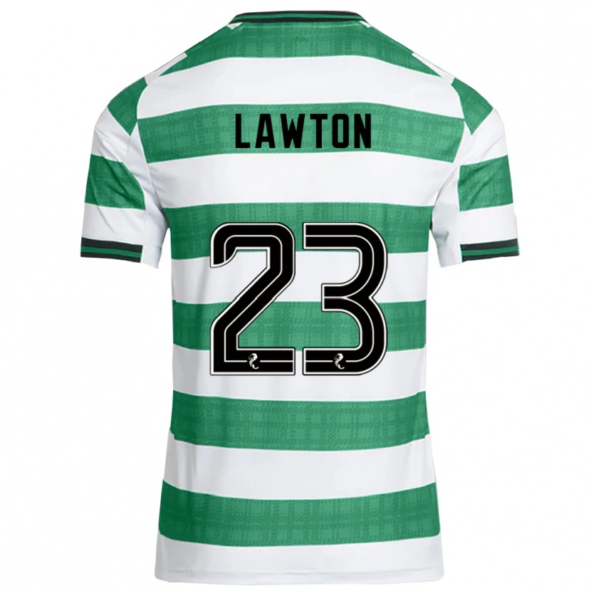 Danxen Kinder Emma Lawton #23 Grün Weiß Heimtrikot Trikot 2025/26 T-Shirt Österreich