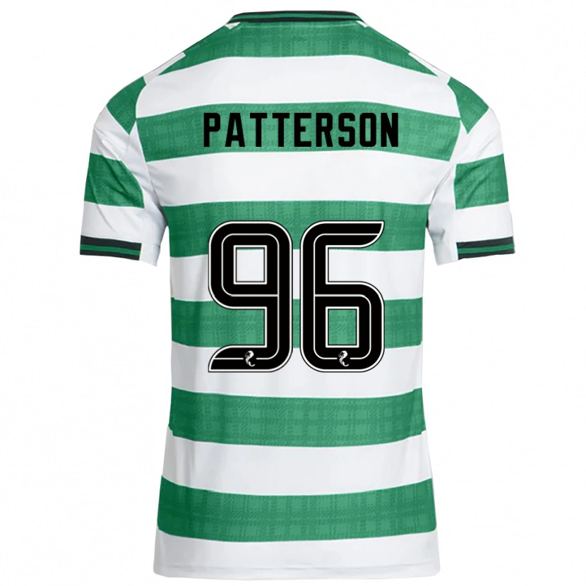 Danxen Kinder Cameron Patterson #96 Grün Weiß Heimtrikot Trikot 2025/26 T-Shirt Österreich