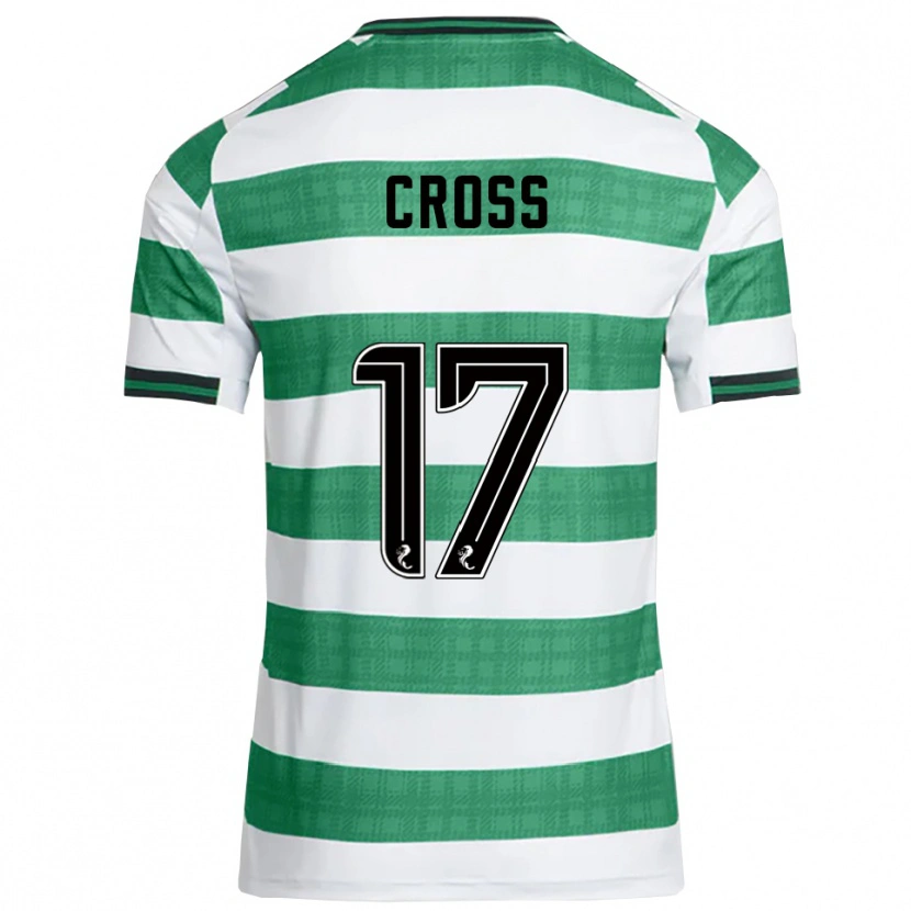 Danxen Kinder Morgan Cross #17 Grün Weiß Heimtrikot Trikot 2025/26 T-Shirt Österreich