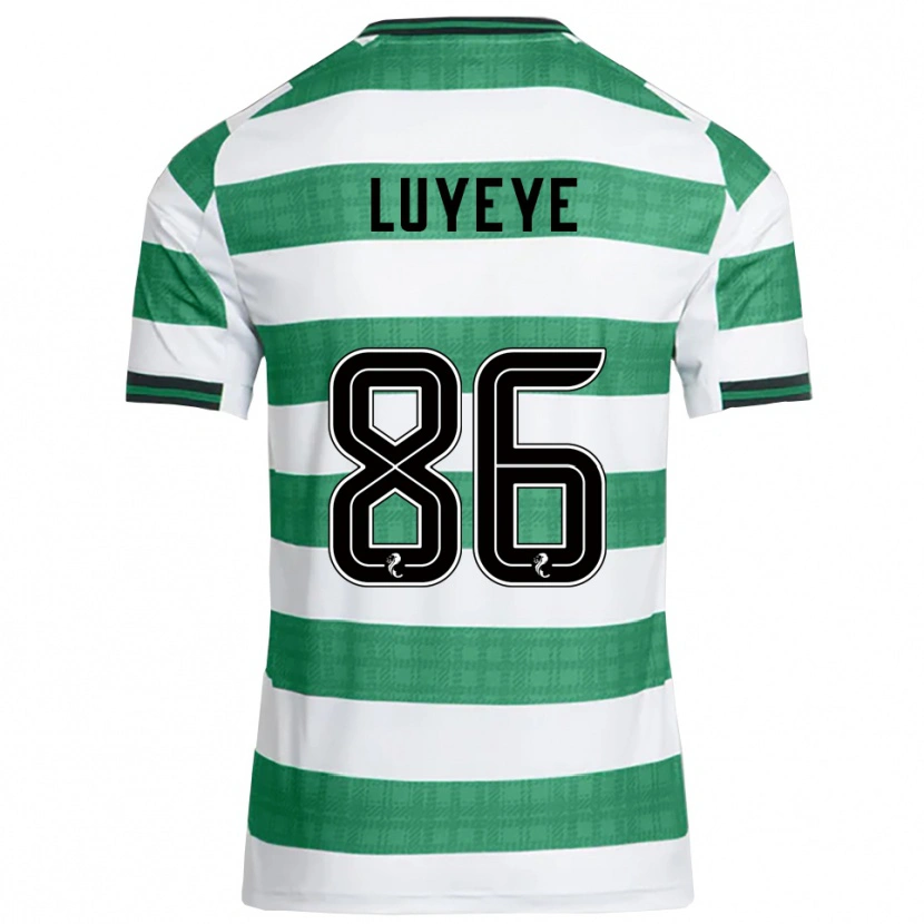 Danxen Kinder Benny-Jackson Luyeye #86 Grün Weiß Heimtrikot Trikot 2025/26 T-Shirt Österreich
