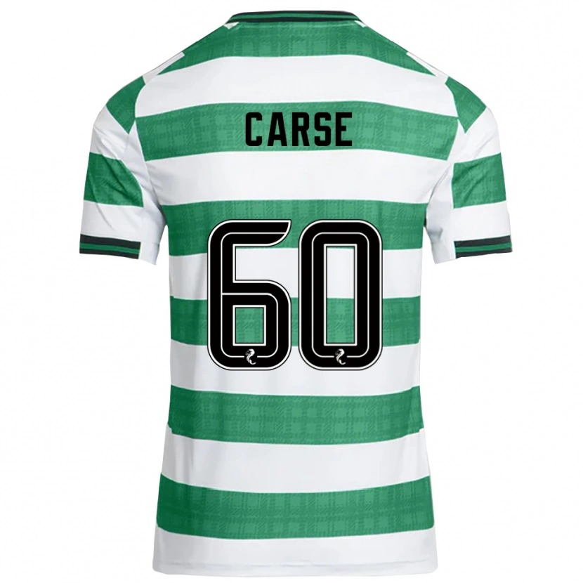 Danxen Kinder Mackenzie Carse #60 Grün Weiß Heimtrikot Trikot 2025/26 T-Shirt Österreich