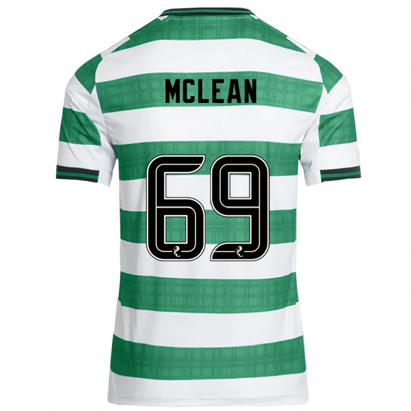 Danxen Kinder Kai Mclean #69 Grün Weiß Heimtrikot Trikot 2025/26 T-Shirt Österreich