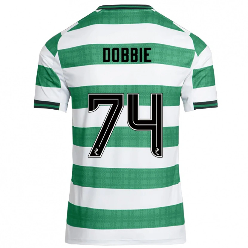 Danxen Kinder Lewis Dobbie #74 Grün Weiß Heimtrikot Trikot 2025/26 T-Shirt Österreich