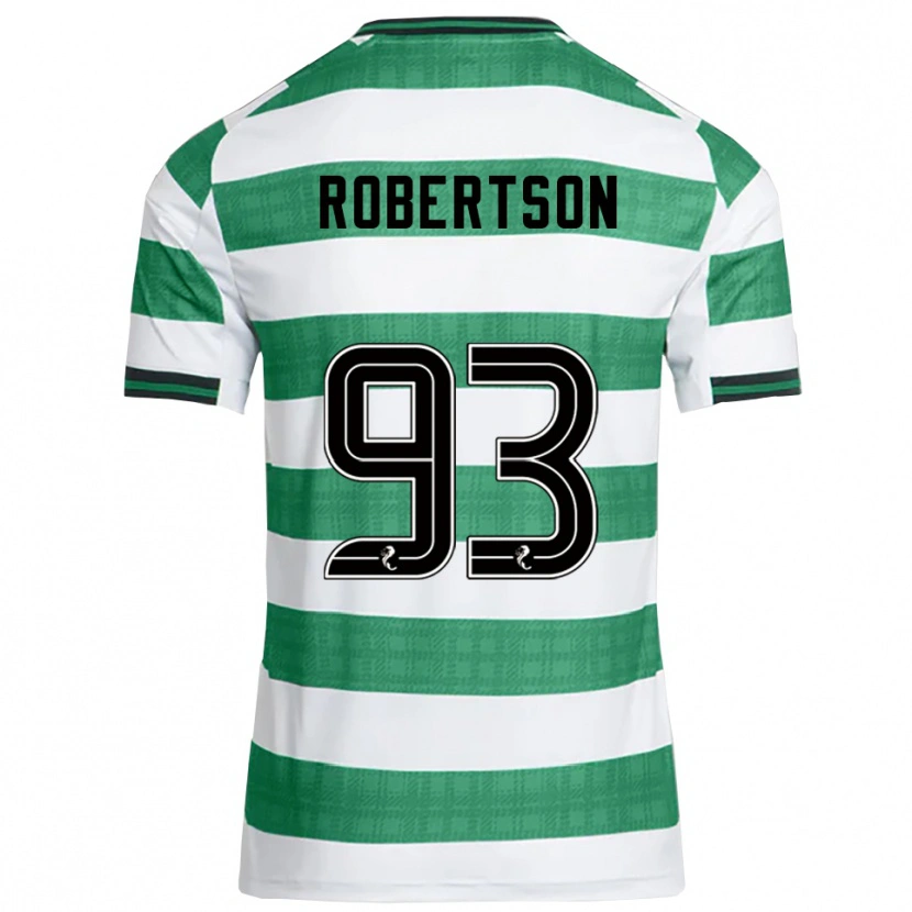 Danxen Kinder Mitchell Robertson #93 Grün Weiß Heimtrikot Trikot 2025/26 T-Shirt Österreich