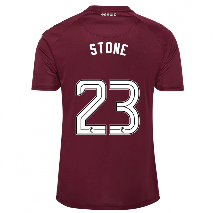 Danxen Kinder Harry Stone #23 Burgunderrot Weiß Heimtrikot Trikot 2025/26 T-Shirt Österreich