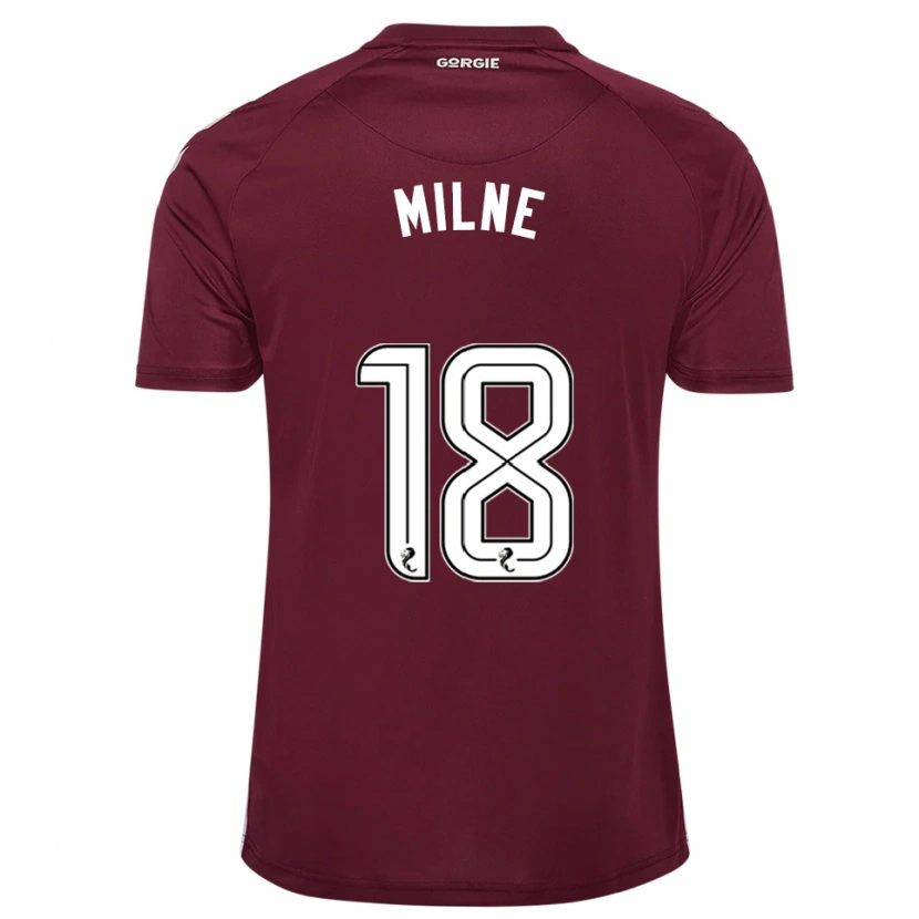 Danxen Kinder Harry Milne #18 Burgunderrot Weiß Heimtrikot Trikot 2025/26 T-Shirt Österreich