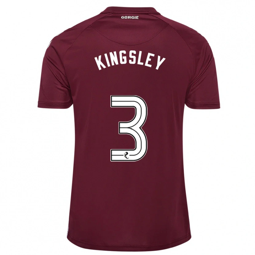 Danxen Kinder Stephen Kingsley #3 Burgunderrot Weiß Heimtrikot Trikot 2025/26 T-Shirt Österreich