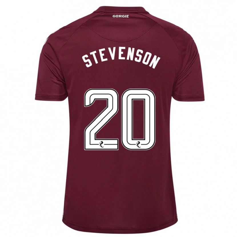 Danxen Kinder Gus Stevenson #20 Burgunderrot Weiß Heimtrikot Trikot 2025/26 T-Shirt Österreich
